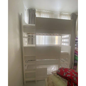 Кровать трехъярусная Иветта белая. 60х160 . Распродажа.